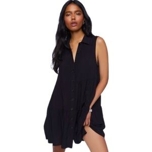 Forever 21 Sleeveless Mini Shirt Dress
